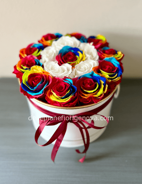 Flower box Stabilizzata Arcobaleno