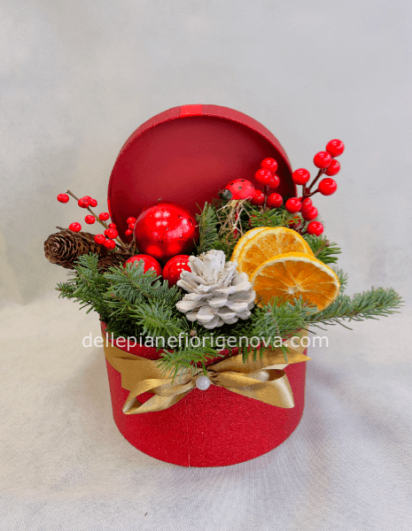 FlowerBox Merry Christmas Rossa