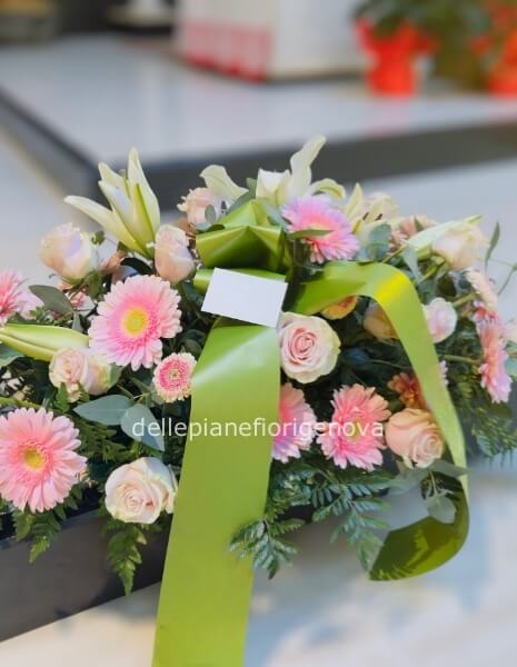 Cuscino Funebre con fiori freschi assortiti