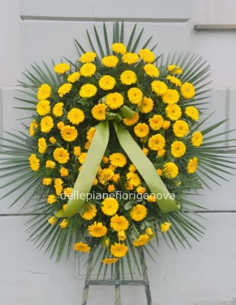 Corona Funebre con Fiori Freschi Assortiti